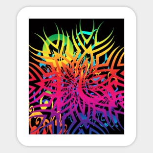 Abstract Jungle Sticker